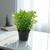 Unique Bargains Artificial Plants Bellflower Decorative Pot Plastic 2.95"x2.95"x6.69" 1 Pc - 2 of 4
