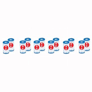 Intex Easy Set Swimming Pool Type A or C Filter Replacement Cartridges (6 Pack) - 1 of 4