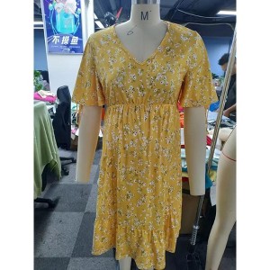 Wrap Midi Dresses A-Line Flare Casual Short Dresses - 1 of 1