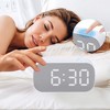 Unique Bargains Plastic Digital Corded Adjustable Electric Alarm Clock 5.1 x 2.6 x 1.4 inches - 3 of 4