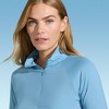 Lands' End Women's Quarter Zip Rash Guard - 2 of 3