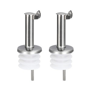 Unique Bargains Bar Supplies Oil Vinegar Dispenser Wine Stainless Steel Bottle Pourers 2.76 Inch - 1 of 4