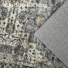 Washable Area, Living Room Bedroom Rug Distressed Oriental Non-Slip Non-Shedding Print Floor Carpet for Dining Room Home - 3 of 4