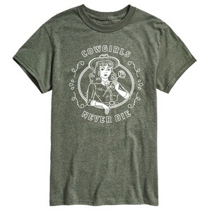 Men's - Country Casuals - Cowgirls Never Die Short Sleeve Graphic T-Shirt - 1 of 4