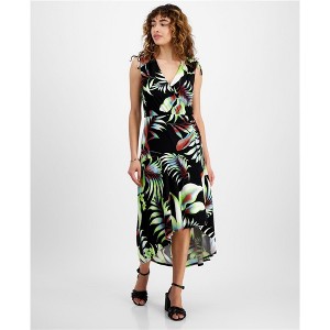 Rachel Roy Womens Eulalie Floral Midi High-Low Dress - 1 of 1