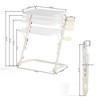 Homy Casa Adjustable Folding Snack & Laptop Tray for Sofa, Bed & Coffee Moments, White - 3 of 4