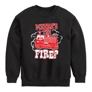 Boys' - Disney - Wheres The Fire Graphic Long Sleeve Fleece Sweatshirt - 1 of 4