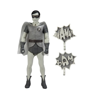 McFarlane Toys DC Retro Batman 66 6" Figure - Robin (Black and White TV Variant), 4 of 12