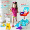 Skirfy Kids Cleaning Set Toys, 22PCS Pretend Play Housekeeping Supplies Kit Complete Includes Sweeping Broom,  Housekeeping Cart Toys Gift for Kids - 3 of 4