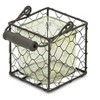 Cheung's Teska Square Glass Jar in Brown Wire Basket - Small - 2 of 4