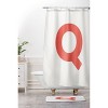 Deny Designs April Lane Art Block Monogram Shower Curtain - 3 of 3