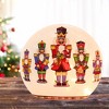 Stony Creek 9.0 Inch Nutcrackers Pre-Lit Large Orb German Folklore Soldiers Novelty Sculpture Lights - 2 of 4