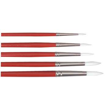 Sax Optimum Golden Synthetic Taklon Paint Brushes For School And Arts And  Crafts Use, Assorted Sizes, Set Of 72 : Target