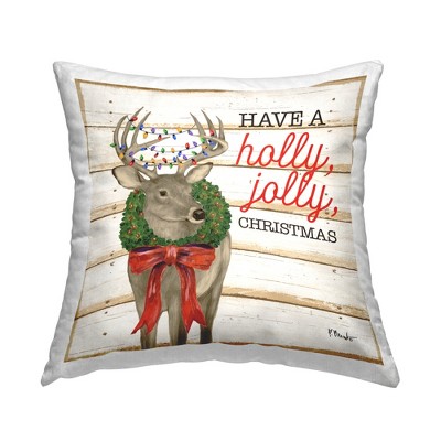 Stupell Industries Holly Jolly Christmas Deer