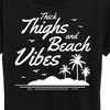 Women's - Instant Message - Thick Thighs Beach Vibes Short Sleeve Graphic T-Shirt - 2 of 4