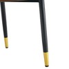 Sapphtopaz Modern Dining Chairs PU Upholstered Living Room Chairs with Metal Legs Mid-Back Chair for Kitchen, Dining Room - 2 of 4