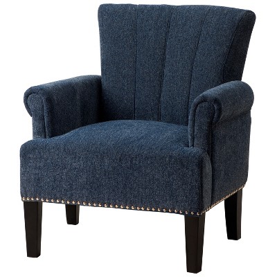 NicBex Tufted Polyester Accent Chair,Upholstered Living Room Chairs with High Backrest,Modern Comfy Armchair,Accent Chairs for Living Room