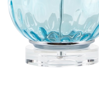 Borel Ombre Glass Table Lamp with White Drum Shade