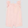 Carter's Just One You®️ Baby Girls' Solid Thermal Romper - Pink - 2 of 3