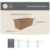 The HC Companies 24-Inch Venetian Window Planter Box with Drain Plug, Sandstone - 2 of 4