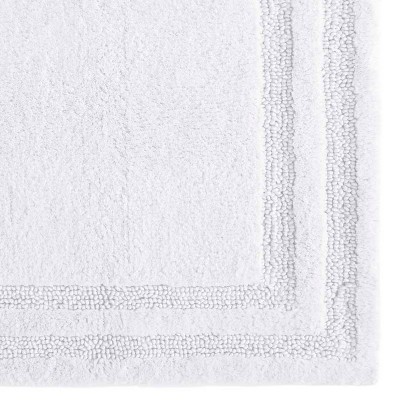 Isla White Cotton 2-Piece Bath Rug Set