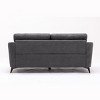 Callie 79" Gray Woven Polyester Sofa - 4 of 4
