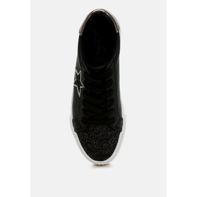 Женские кроссовки London Rag Womens Merida Glitter Patch Chunky Sneakers 9 — фото 4