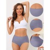 INSPIRE CHIC Women's Tummy Control Unlined High-Waisted Breathable Hipster Underwear 10 Packs - 3 of 4