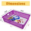 4E's Novelty Colorful Plastic Classroom Storage Bins - 13.75" x 10.25" for Organizing Papers, Pencils, Arts & Crafts, Rainbow Containers - 3 of 4