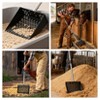 EcoSummer 9.8'' 2-in-1 Chicken Poop Scooper & Rake, Adjustable 24''-68.9'' Stainless Steel Handle, Coop Shovel. - 3 of 4