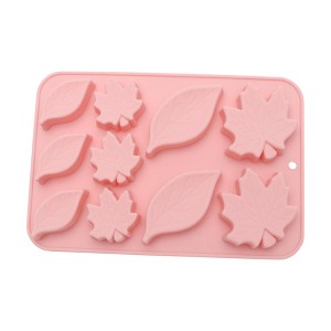 Unique Bargains Chocolate Mould 10-Cavity Autumn Leaf Candy Mould Hand Wash 8.31"x5.59"x0.75" 1 Pc - 1 of 3