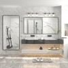 Apmir 60 in. W x 28 in. H Rectangular Aluminum Alloy Framed and Tempered Glass Wall Mirror in Matte Black - 3 of 4