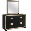 HomeStock Usa Blake Black/Gold Dresser - 4 of 4