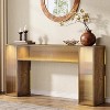 Tribesigns 63-Inch Long Console Table with LED Lights - 2 of 4