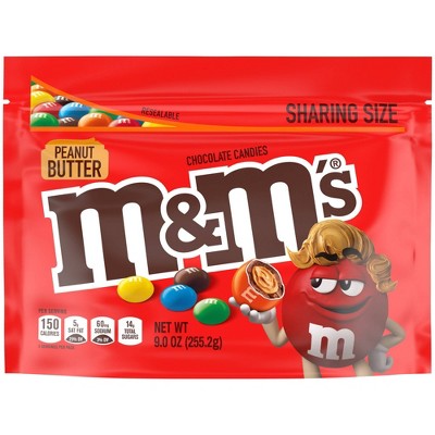 M&M's Peanut Butter Chocolate Candies - Sharing Size - 9.6oz