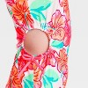 Girls' Finding Flowers One Piece Swimsuit - Cat & Jack™ Cream - 3 of 3