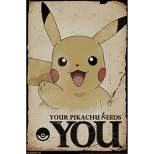 34" x 22" Pokemon: Needs You Premium Poster - Trends International