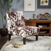 Set of 2 Kassi Cowhide Print Upholstered Accent Chair - Christopher Knight Home - 2 of 4