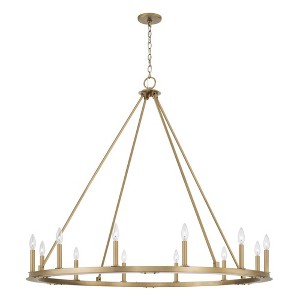 Capital Lighting Pearson 12 - Light Chandelier in  Aged Brass - 1 of 4