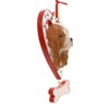 Kurt S. Adler 4.5 Inch Dog In Heart W/ Bone Canine Best Friend Tree Ornaments - 2 of 2