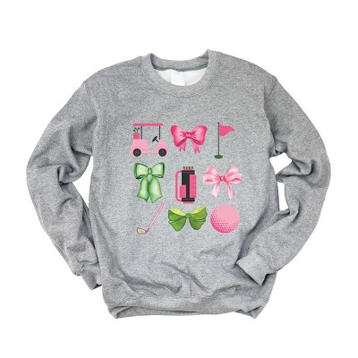 Simply Sage Market Women's Graphic Sweatshirt Golf Icons Coquette