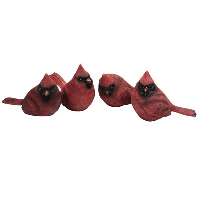 Home Decor 2.75" Cardinal Figurines Red Bird Visitor  -  Decorative Figurines