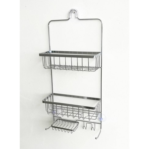 Bath Plastic Double Shelf Shower Caddy Never Rust Shower Caddy