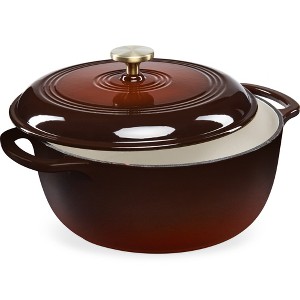 Best Choice Products 7.5 Quart Enamel Cast-Iron Dutch Oven, Heavy-Duty Cookware w/ Dual Handles, Lid - 1 of 4