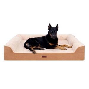 FurHaven Plush & Embossed Velvet Dreamer Orthopedic Sofa Pet Bed for Dogs and Cats - 1 of 4