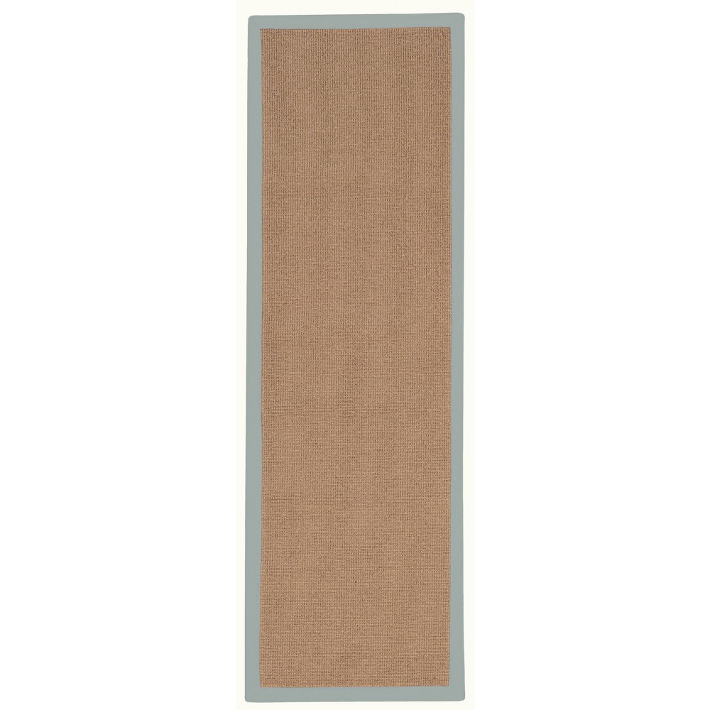 2'6inx12' Runner Athena Cork Wool Ice Blue - Linon