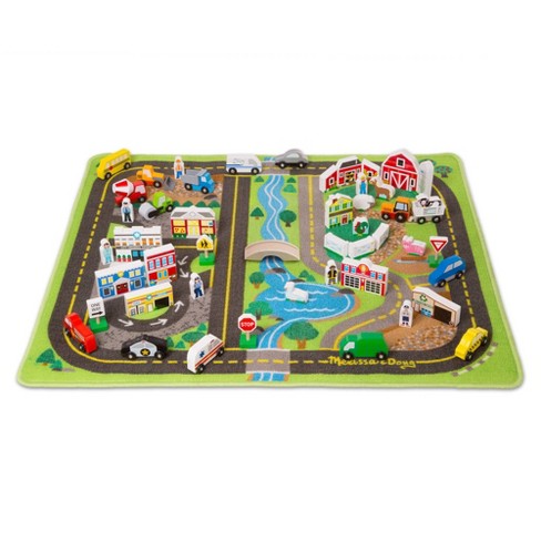 Melissa and doug deluxe wooden 2024 train set