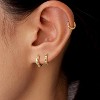Inerney Gold Huggie Hoop Earrings Set for Women, Dainty Small Sterling Silver Earring Stacks Hypoallergenic Jewelry for Multiple Piercings - 4 of 4