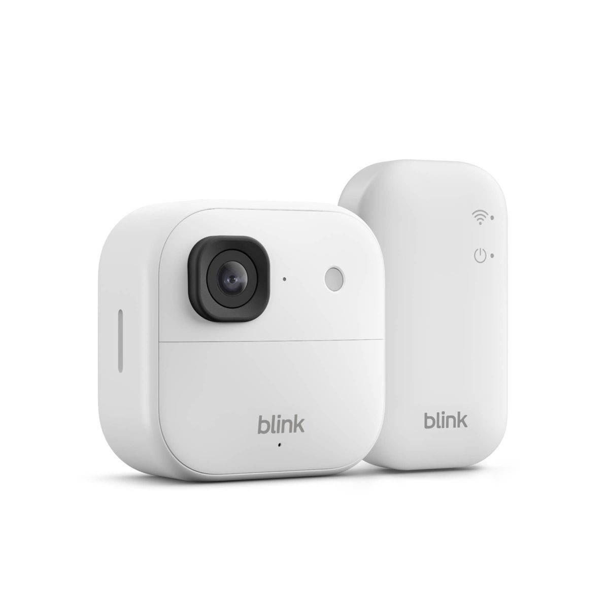 Blink Outdoor 2K+ Wireless Smart Security Camera, 2K Video Resolution, Enhanced Audio, Sync Module Core Included. 1 Camera System - White