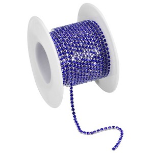 Unique Bargains DIY Bag Clothing Decoration Crystal Rhinestone Sew on Close Claw Chain Trim - 1 of 4
